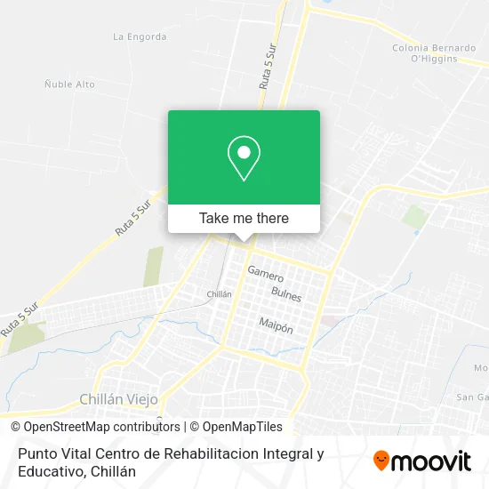 Mapa de Punto Vital Centro de Rehabilitacion Integral y Educativo