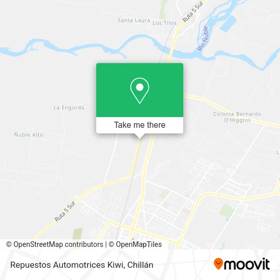 Mapa de Repuestos Automotrices Kiwi