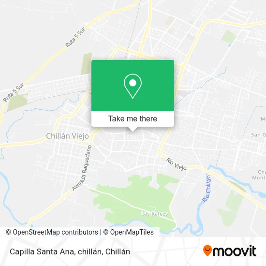 Capilla Santa Ana, chillán map
