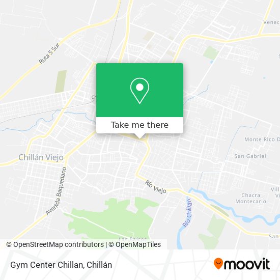 Gym Center Chillan map