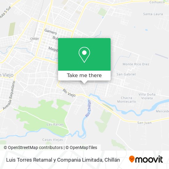 Luis Torres Retamal y Compania Limitada map
