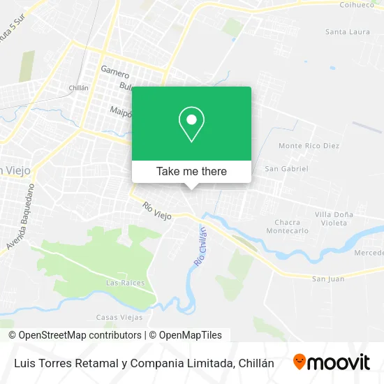 Luis Torres Retamal y Compania Limitada map