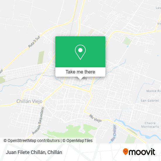 Juan Filete Chillán map
