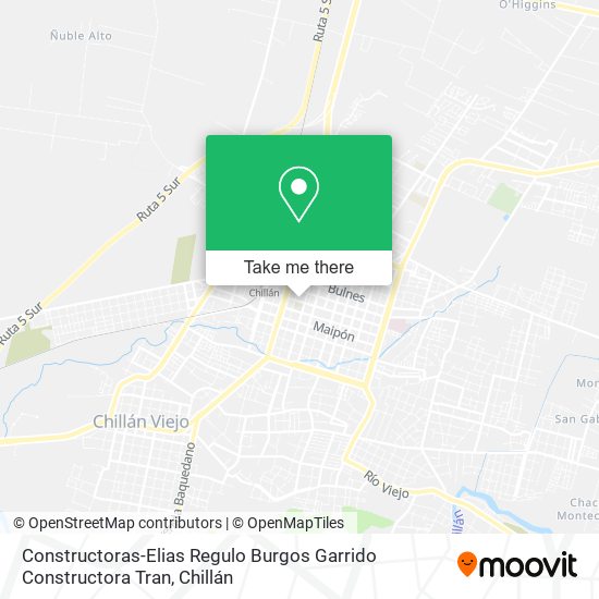 Constructoras-Elias Regulo Burgos Garrido Constructora Tran map