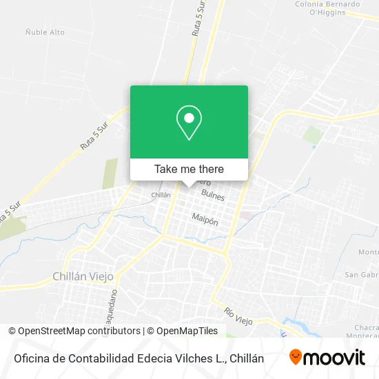 Mapa de Oficina de Contabilidad Edecia Vilches L.