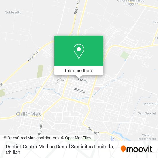 Dentist-Centro Medico Dental Sonrisitas Limitada map