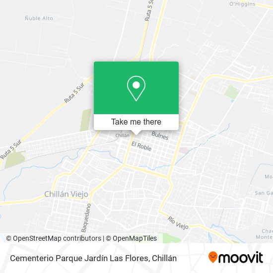 Mapa de Cementerio Parque Jardín Las Flores