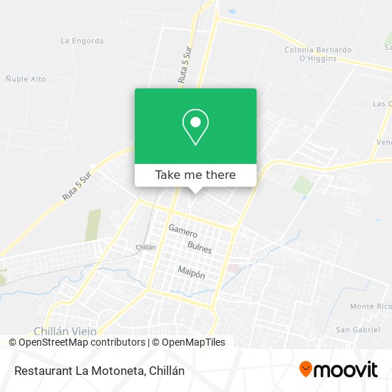 Restaurant La Motoneta map