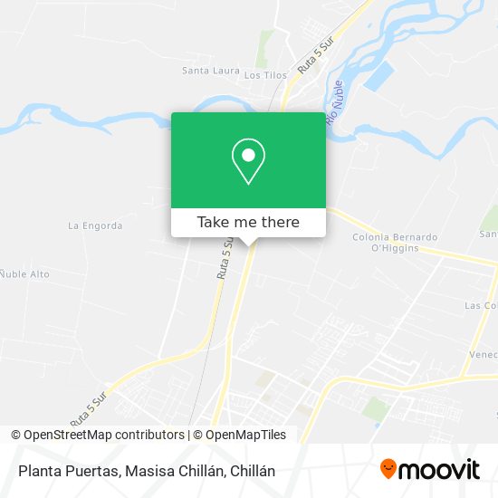 Planta Puertas, Masisa Chillán map