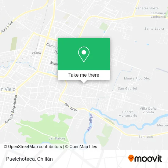 Puelchoteca map