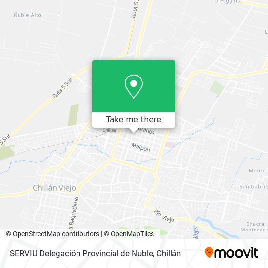 SERVIU Delegación Provincial de Nuble map