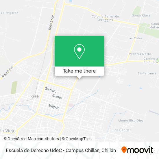 Escuela de Derecho UdeC - Campus Chillán map