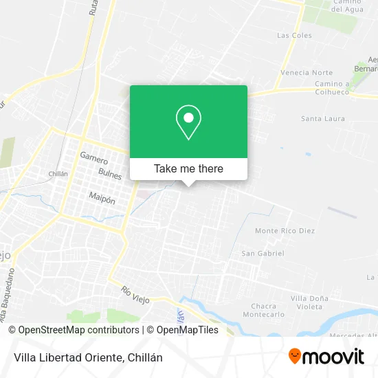 Villa Libertad Oriente map