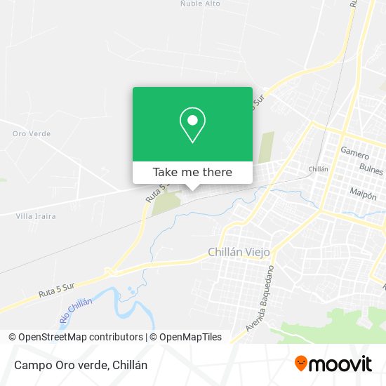 Campo Oro verde map