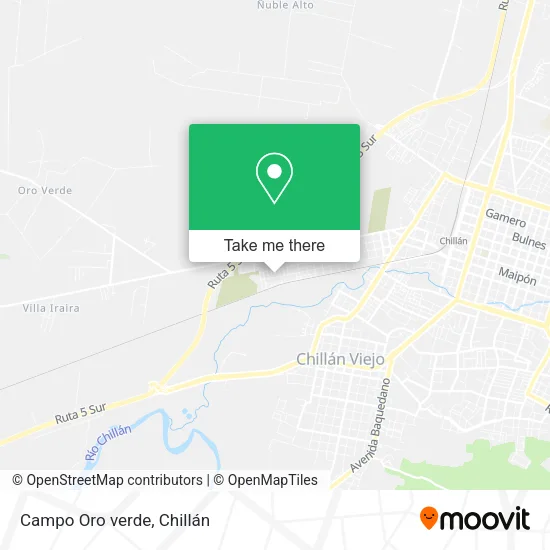 Campo Oro verde map