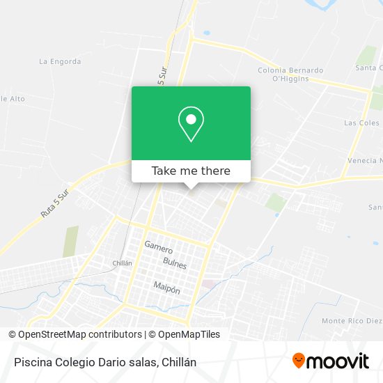 Piscina Colegio Dario salas map