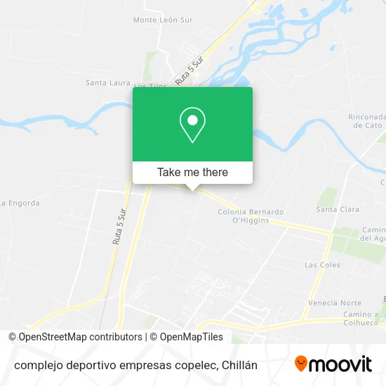 Mapa de complejo deportivo empresas copelec