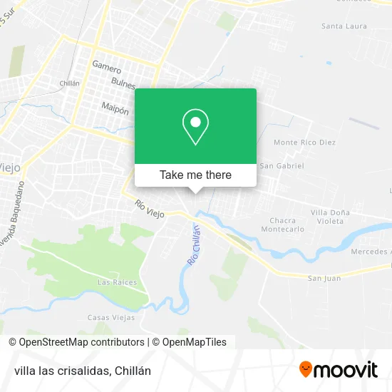 villa las crisalidas map