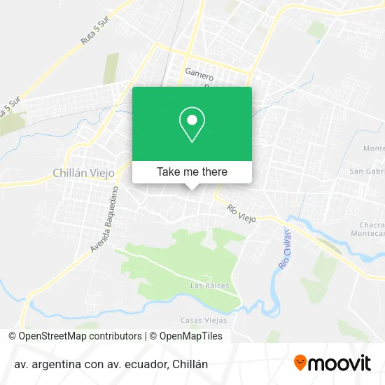 Mapa de av. argentina con av. ecuador