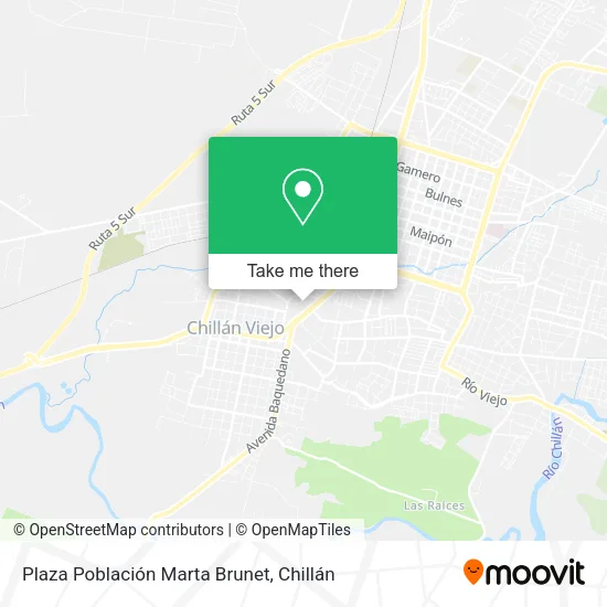 Mapa de Plaza Población Marta Brunet
