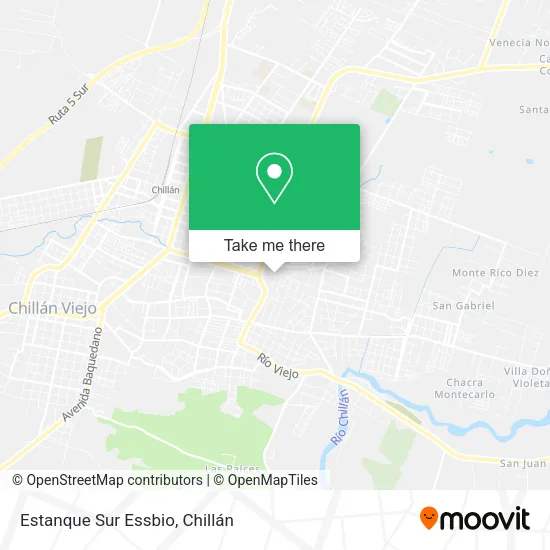 Mapa de Estanque Sur Essbio