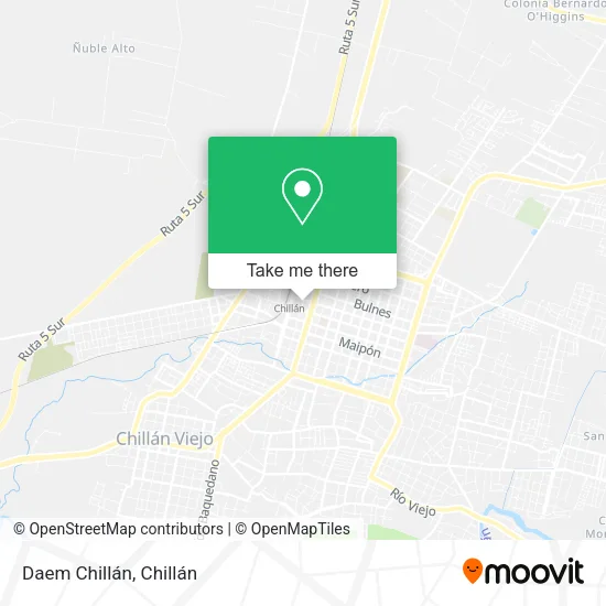Mapa de Daem Chillán