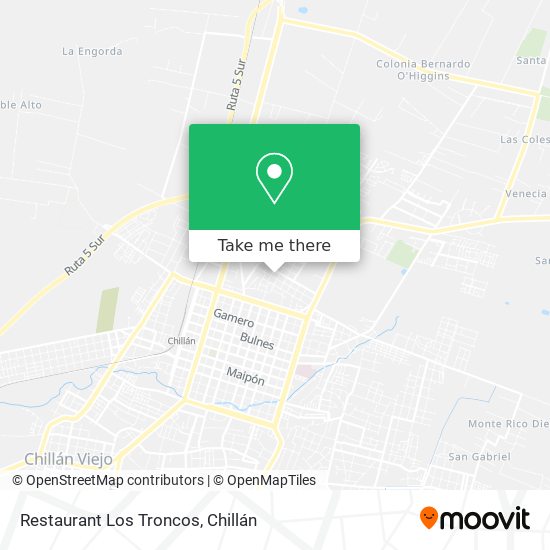 Restaurant Los Troncos map