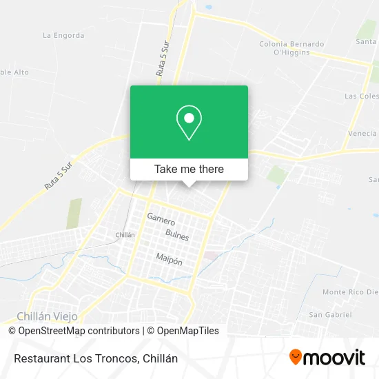 Restaurant Los Troncos map