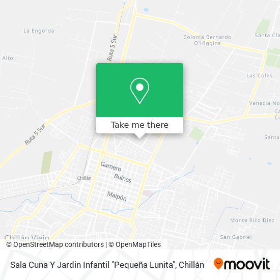 Sala Cuna Y Jardin Infantil "Pequeña Lunita" map
