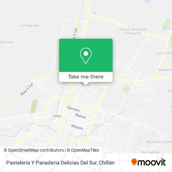 Pasteleria Y Panaderia Delicias Del Sur map