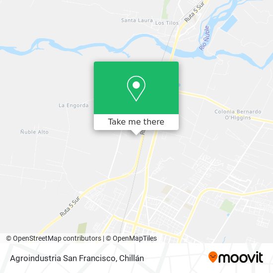 Agroindustria San Francisco map