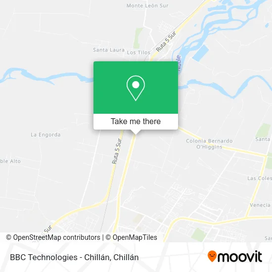 Mapa de BBC Technologies -  Chillán