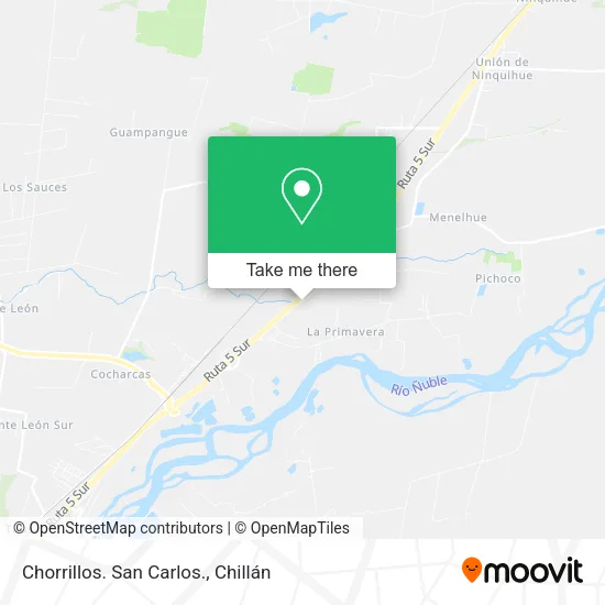 Chorrillos. San Carlos. map