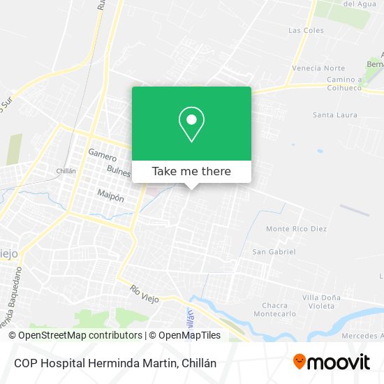 COP Hospital Herminda Martin map