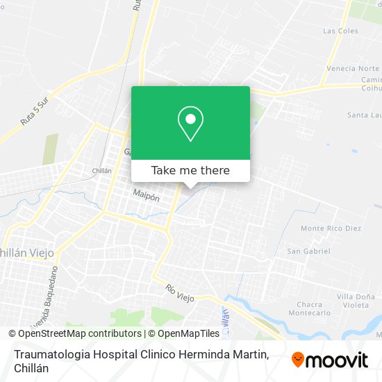 Traumatologia Hospital Clinico Herminda Martin map