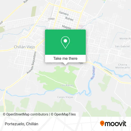 Portezuelo map