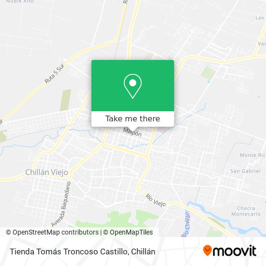 Tienda Tomás Troncoso Castillo map