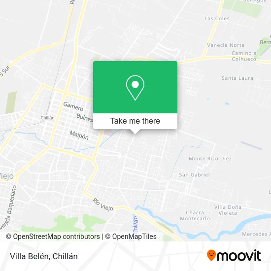 Villa Belén map