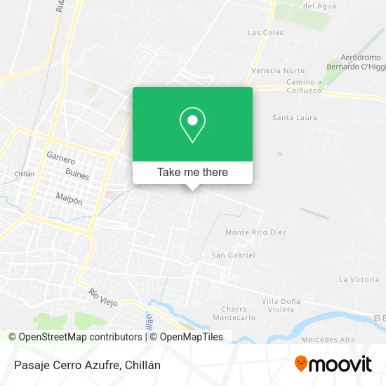 Pasaje Cerro Azufre map