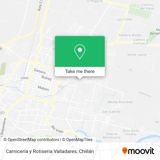 Carniceria y Rotiseria Valladares map