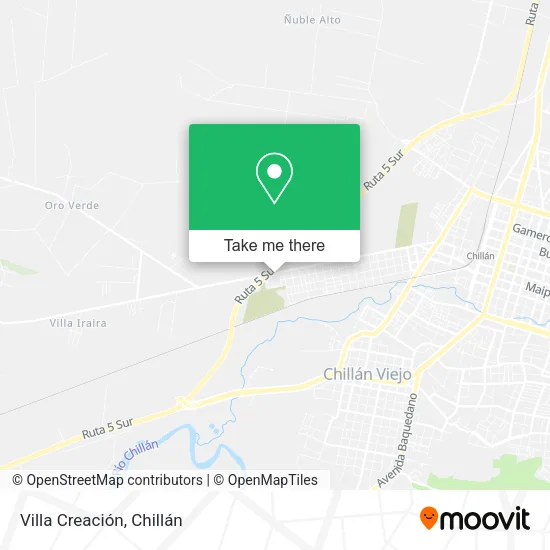 Villa Creación map