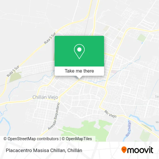 Mapa de Placacentro Masisa Chillan