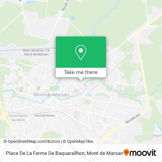 Place De La Ferme De Baquarailhon map