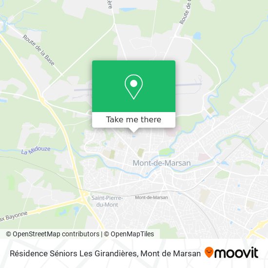 Résidence Séniors Les Girandières map