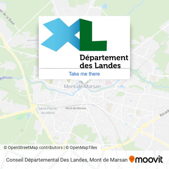 Conseil Départemental Des Landes map