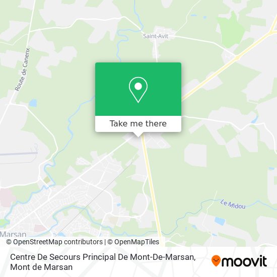 Centre De Secours Principal De Mont-De-Marsan map