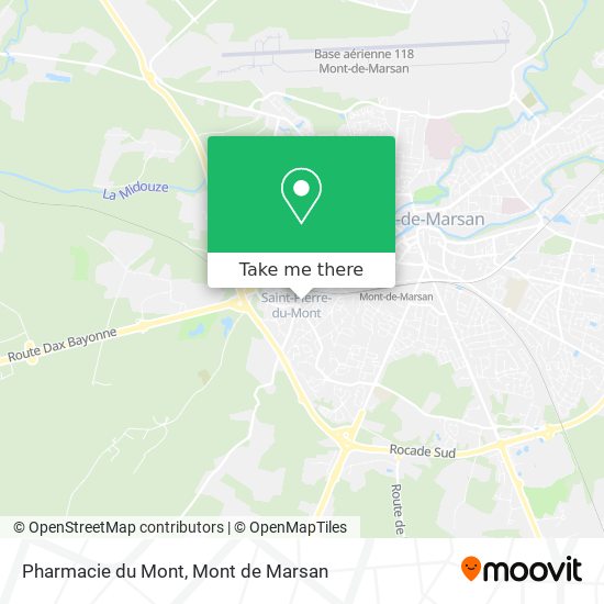 Mapa Pharmacie du Mont
