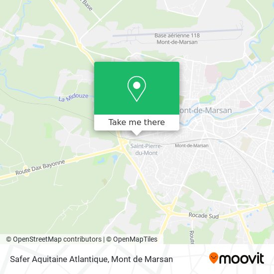 Mapa Safer Aquitaine Atlantique