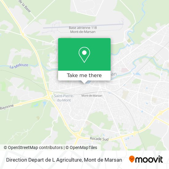Direction Depart de L Agriculture map