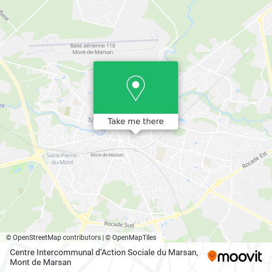 Mapa Centre Intercommunal d'Action Sociale du Marsan